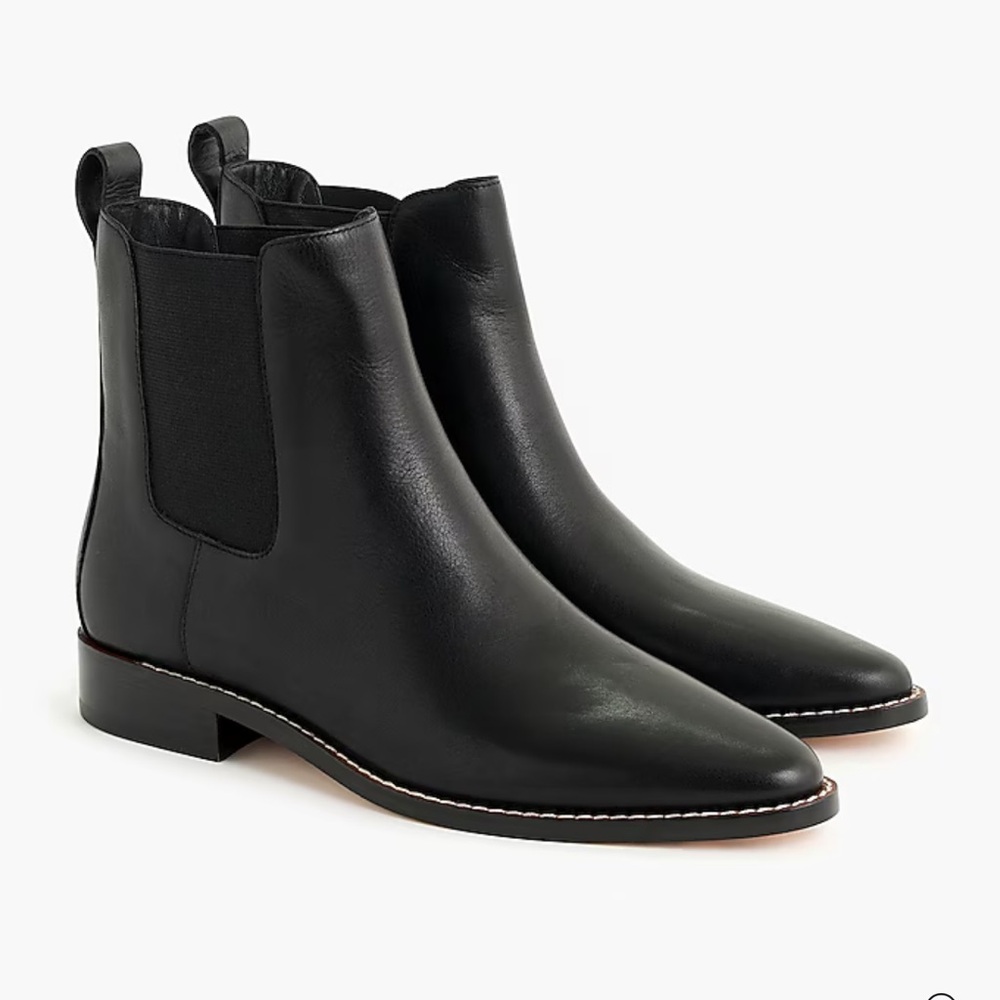 J. Crew Black Ankle Boots